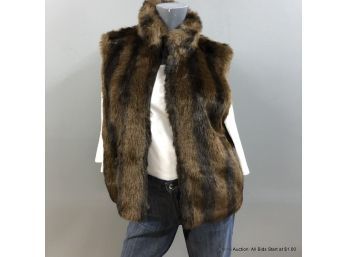 Coaco New York Faux Fur Reversible Vest