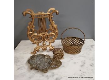 Gold Tone Metal Decorative Items