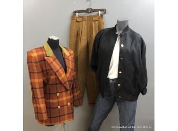 Vintage Lot Of Two Jackets And Pants