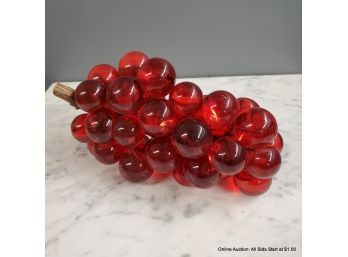 Large Red Acrylic Grape Cluster