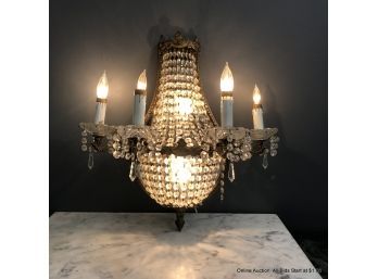 Vintage Crystal Wall Sconce