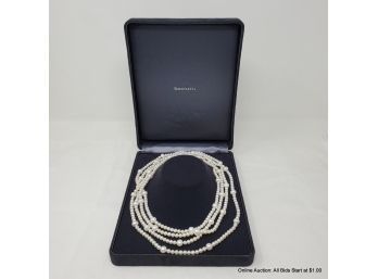 Tiffany And Co. Cultured Pearl Opera Necklace