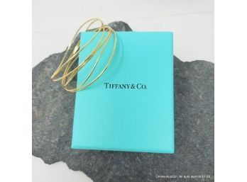 Elsa Peretti For Tiffany & Co. 18k Yellow Gold 'Wave-Five-row' Bangle Bracelet
