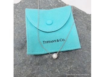 Elsa Peretti For Tiffany & Co. Diamonds By The Yard 0.56 Ct Solitaire Necklace