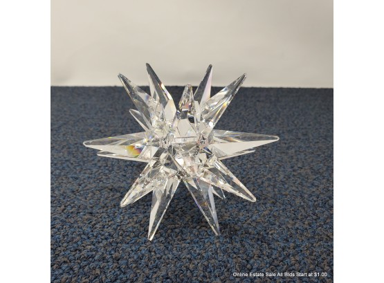 Swarovski Crystal Star Candle Holder Standing 3.5'