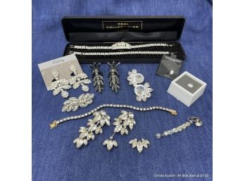 Lot Of Assorted Costume Jewelry Including Loose Cubic Zirconia