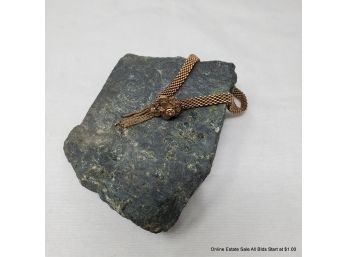 Antique Unmarked Gold Slide Bracelet (tested 14K) 19Grams