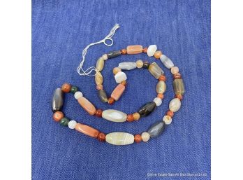 Polished Agate Multi-Colored Necklace