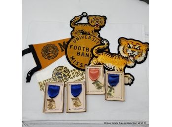University Of Missouri Band & Choral Pins, Patches, Pennant & Sticker