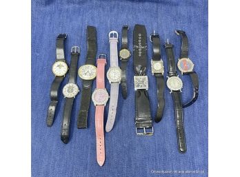 Lot Of Ten (10) Various Analog Watches