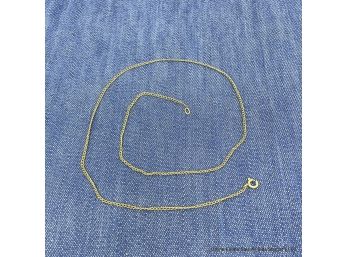 Gold Cuban Chain 18' Necklace Strand