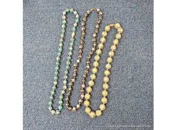 Three (3) Cloisonne Necklaces