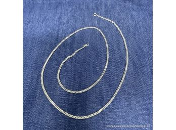 Sterling Silver Cuban Chain 24' Necklace Strand