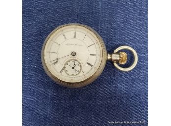 Albert Hansen 17 Jewel Coin Silver Open Face Lever-set Pocket Watch
