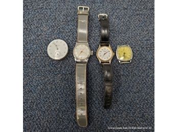 Four Watches West Clox, Fossil, And  C.D. Peacock