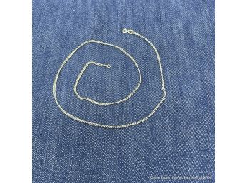 Sterling Silver Foxtail Chain 18' Necklace Strand