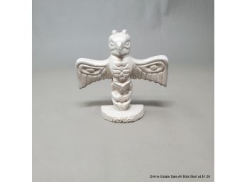 Cast Aluminum Intalco 25th Anniversary Totem Figurine