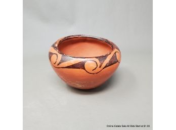 Maricopa-style Black And Red Pottery Bowl