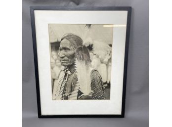 Photograph Of Native American Man In Traditional Dress