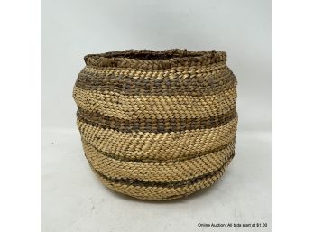 Lower Chehalis/Clatsop Native American Basket