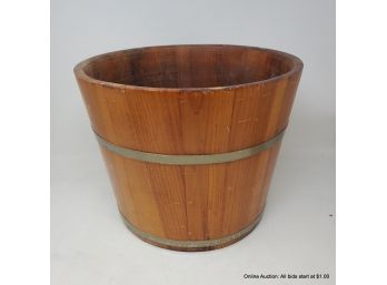 Wood Barrel Bucket