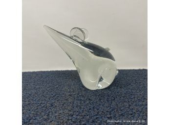Glass Mouse Paperweight