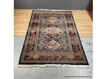 Old Masters Collection 5.3'x7.9' Multi-Color Botanical Machine Made Rug