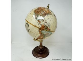 Replogle Globes Inc. 15' Tall World Globe On Brass And Wood Base