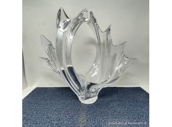 Art Vannes France 'Le Chatel' Glass 14' X 16' Vase