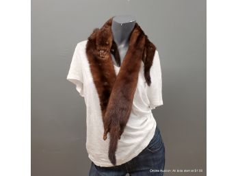 Mink Stole Made With Three (3) Minks