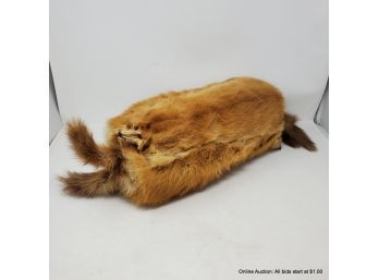 Mink Bolster With Heads And Tails
