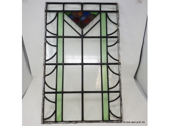 Stained And Leaded Glass Panel 25' X 16'