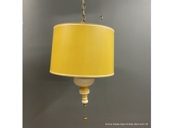 Mid-Century Hanging Plug In Lamp With 20' Chain Cord