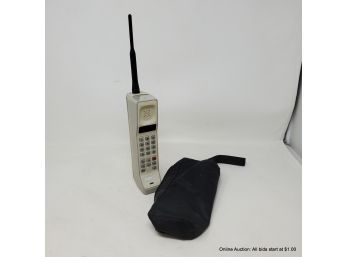 Vintage Brick Motorola Cell Phone With Case