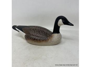 Carved Wood Canada Goose Signed George & Elice Bryant