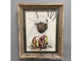 June McDowell Skunk Cabbage Watercolor