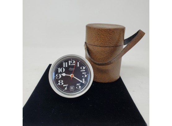 Vintage Lorenz Static Premio Compasso D'oro Clock With Case