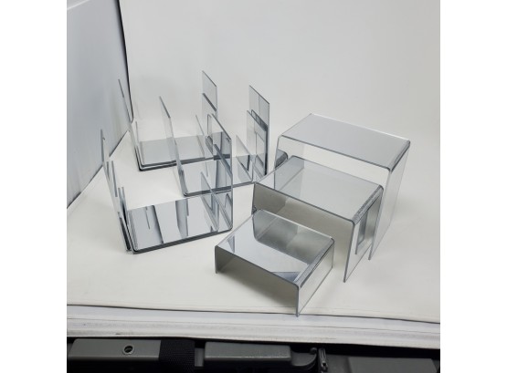 Mirrored Plastic Display Stands