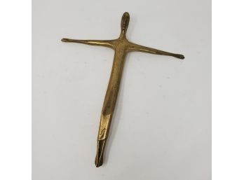Brass Crucified Jesus Sans Cross