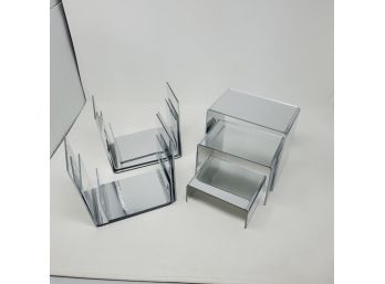 Mirrored Plastic Display Stands