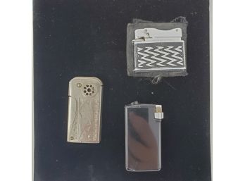 Three Vintage Lighters: Flaminaire, Sarome, Retromelle