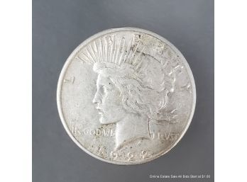 1922-s U.S. Peace Dollar