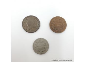 3 Nineteenth Century United States Coins