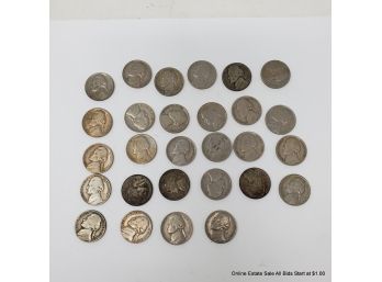 28 Nickels 1940s-1950s