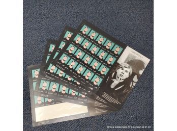 Four Panes Of Andy Warhol Stamps