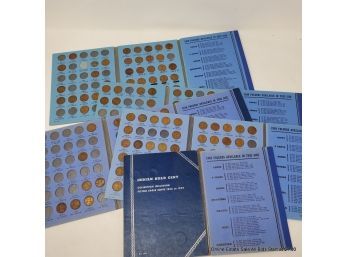 Lot Of 5 Indian Head And Lincoln Head Cent Folders