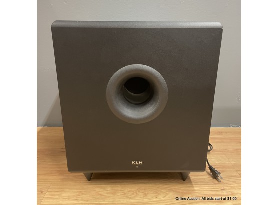 KLH Amplified Subwoofer System Model No. E-12DB