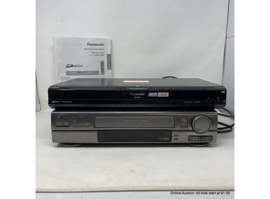 Panasonic DVD Player Model No. DMR-EZ28 And JVC Hr-s5200u VHS Player