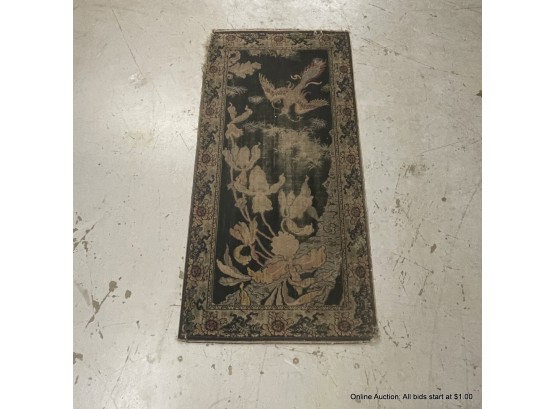 Vintage Machine Made Chinese Phoenix Carpet