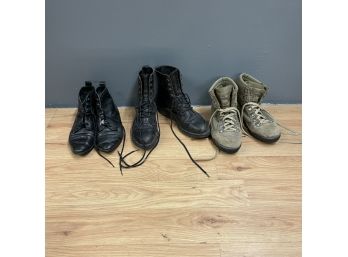 Three Pairs Of Vintage Women's Size 9 Boots